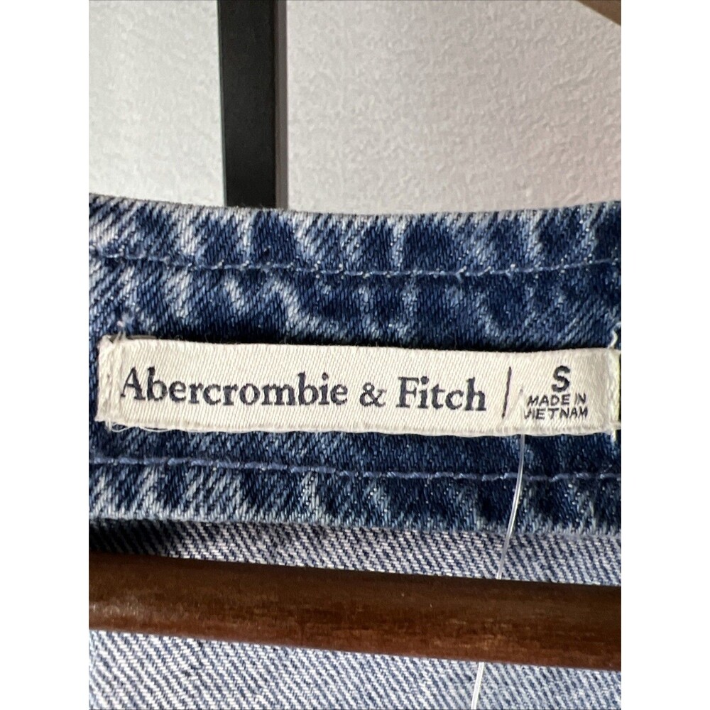 Abercrombie & Fitch Light Blue Denim Mini Dress - Picture 4 of 10